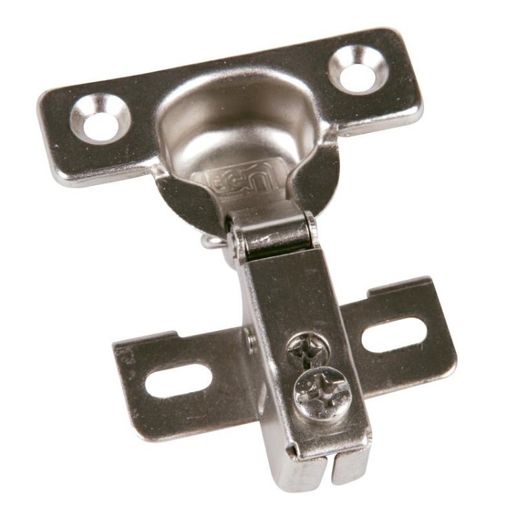 1 - Charnière à coupelle en acier pour portes de meubles de camping-car, caravane et bateau